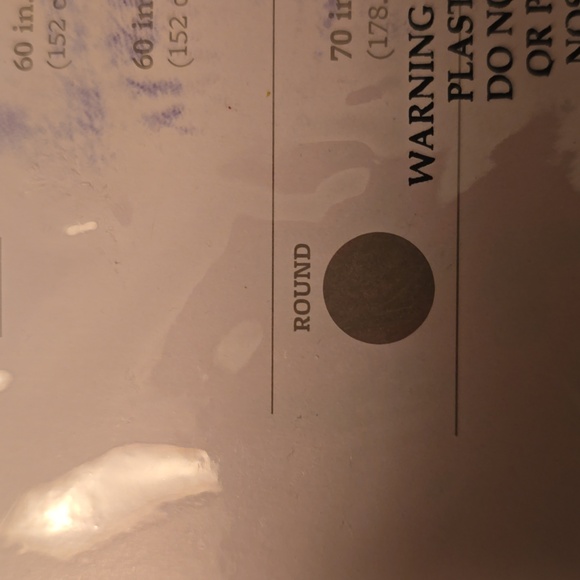 FOOD NETWORK BRAND ROUND WOVEN BROWN TABLECLOTH SIZE 70 IN. - Picture 7 of 8